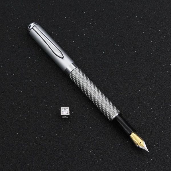 fountain pens woven carbon fiber pen heavy feel german iridium nib business office writing gift
fountain pens woven carbon fiber pen heavy feel german iridium nib business office writing gift