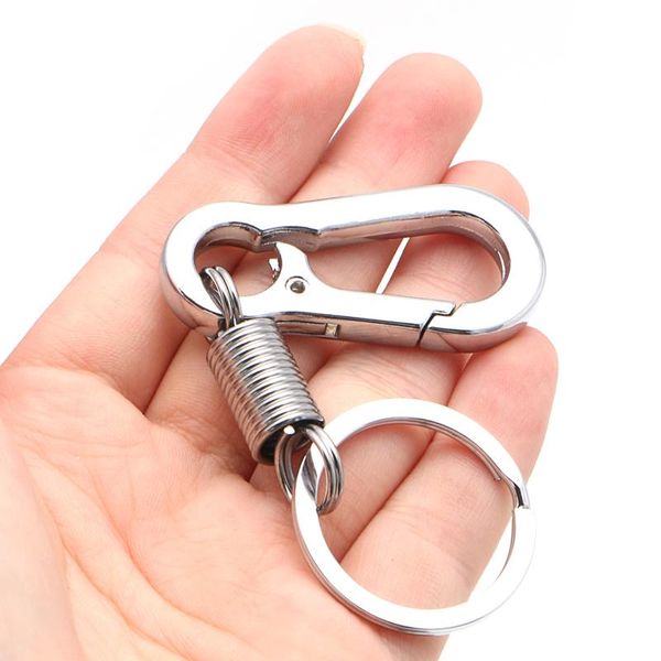 keychains stainless steel hook clip hanging retractable suspension anti lost keychain, Silver
keychains stainless steel hook clip hanging retractable suspension anti lost keychain, Silver