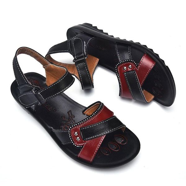 comfortable shoes woman sandals 2021 genuine leather flat casual women hook loop summer beach plus size, Black
comfortable shoes woman sandals 2021 genuine leather flat casual women hook loop summer beach plus size, Black