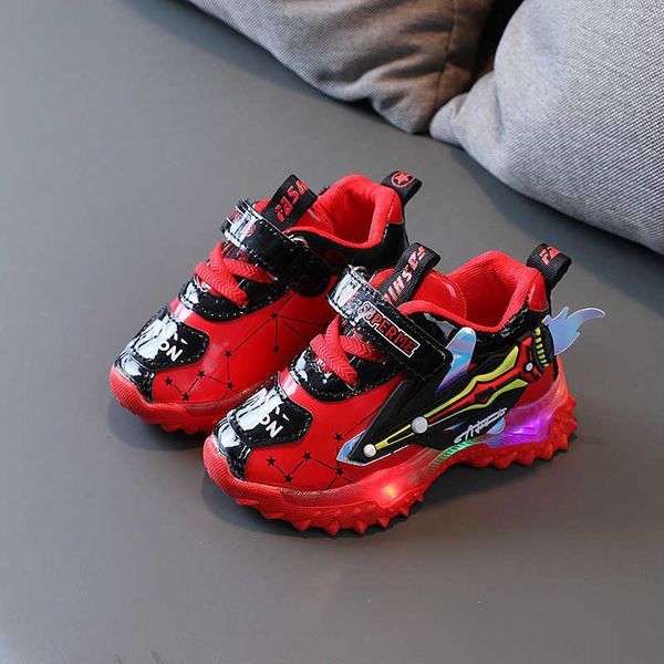 size 21-30 baby glowing sneakers luminous sneakers for children girls led light up shoes boy breathable casual shoes with lights g1025, Black;red
size 21-30 baby glowing sneakers luminous sneakers for children girls led light up shoes boy breathable casual shoes with lights g1025, Black;red
