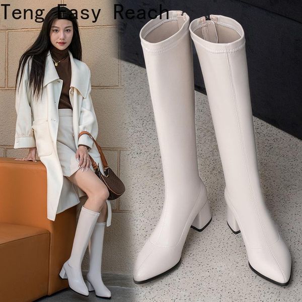 boots woman fashion square heel knee-high classic pointed toe riding zip long boot autumn winter shoes bottes femmes, Black
boots woman fashion square heel knee-high classic pointed toe riding zip long boot autumn winter shoes bottes femmes, Black