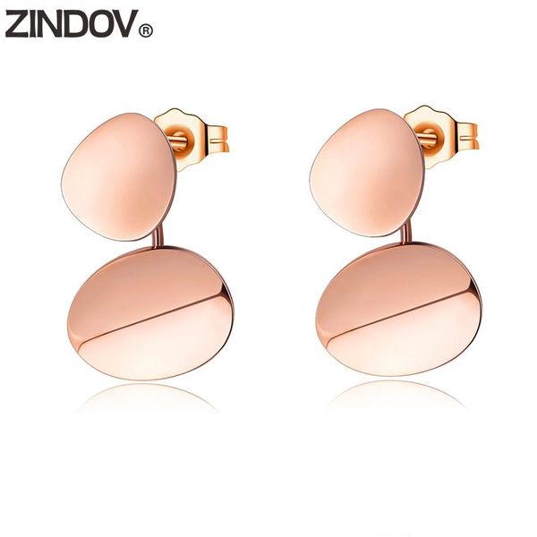 big round women rose gold earrings stainless steel jewelry stud geometric two ways wearing, Golden;silver
big round women rose gold earrings stainless steel jewelry stud geometric two ways wearing, Golden;silver