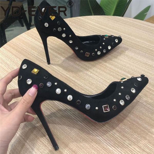 dress shoes fashion women pumps black suede diamond strass point toe high heels party bride weeding
dress shoes fashion women pumps black suede diamond strass point toe high heels party bride weeding