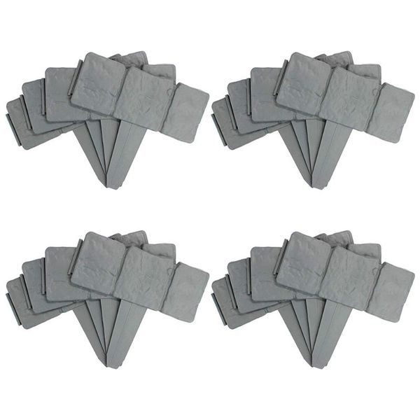 fencing, trellis & gates 30pcs cobbled stone effect fence garden lawn edging plant border
fencing, trellis & gates 30pcs cobbled stone effect fence garden lawn edging plant border