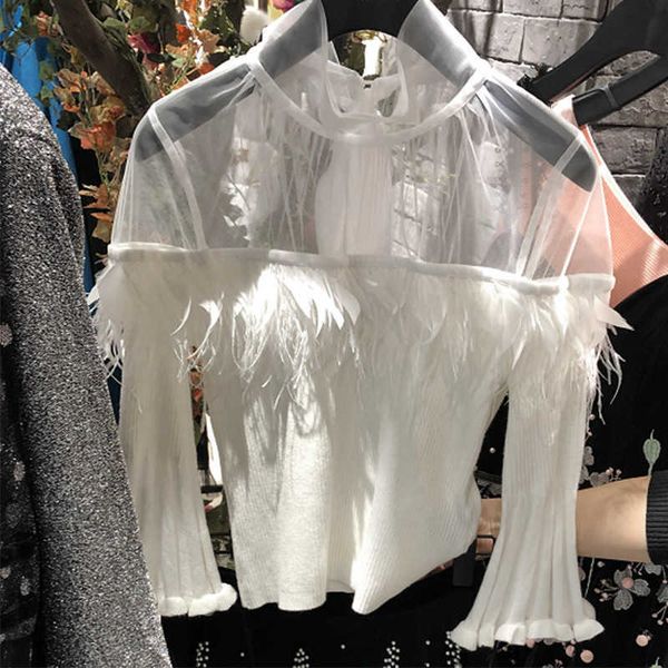 women's blouses & shirts spring project small perceptual crowd perspective white ribbon super faerie feather mesh coat woman khx2
women's blouses & shirts spring project small perceptual crowd perspective white ribbon super faerie feather mesh coat woman khx2