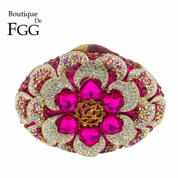 boutique de fgg fuchsia women crystal clutch flower evening purse minaudiere handbag wedding party bridal chain shoulder bag 220211
boutique de fgg fuchsia women crystal clutch flower evening purse minaudiere handbag wedding party bridal chain shoulder bag 220211