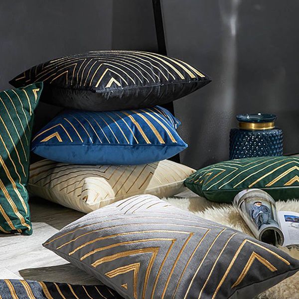 cushion/decorative pillow fashion cushion cover home decor sofa pillowcase geometric living room bronzing lines car chair throw pillows 30x5
cushion/decorative pillow fashion cushion cover home decor sofa pillowcase geometric living room bronzing lines car chair throw pillows 30x5