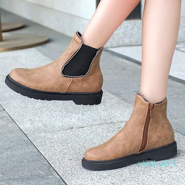 boots big size 9 10 11 12 women shoes ankle for ladies woman winter zipper elastic splice side 8420, Black
boots big size 9 10 11 12 women shoes ankle for ladies woman winter zipper elastic splice side 8420, Black