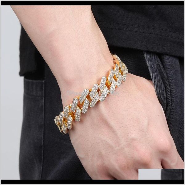 link, drop delivery 2021 20mm cuban link bracelet men love hip hop iced out chain bling diamond bangle luxury designer jewelry mens bracelet, Black
link, drop delivery 2021 20mm cuban link bracelet men love hip hop iced out chain bling diamond bangle luxury designer jewelry mens bracelet, Black