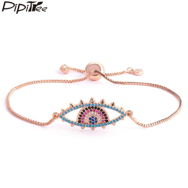 charm bracelets pipitree eyelash evil eye bracelet copper cubic zirconia crystal trendy bangles adjustable chain jewelry, Golden;silver
charm bracelets pipitree eyelash evil eye bracelet copper cubic zirconia crystal trendy bangles adjustable chain jewelry, Golden;silver