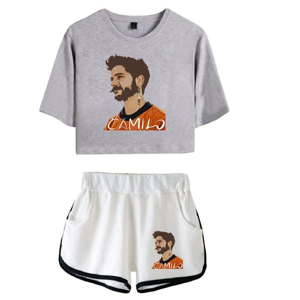 women's shorts gifted camilo echeverry summer women/girl sets home wear fashion tracksuit t-shirt+shorts two piece, White;black
women's shorts gifted camilo echeverry summer women/girl sets home wear fashion tracksuit t-shirt+shorts two piece, White;black