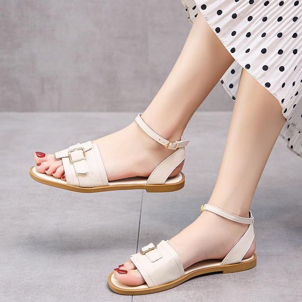 sandals 2021 summer flat heel comfortable women's fashion needle clasp simple casual shoes 42 43, Black
sandals 2021 summer flat heel comfortable women's fashion needle clasp simple casual shoes 42 43, Black