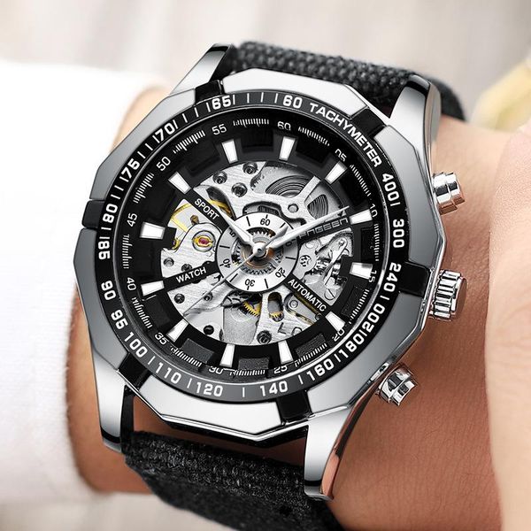 wristwatches fngeen mechanical watch for men skeleton watches mens automatic luxury brand leather luminous pointer relogio masculino a00, Slivery;brown
wristwatches fngeen mechanical watch for men skeleton watches mens automatic luxury brand leather luminous pointer relogio masculino a00, Slivery;brown