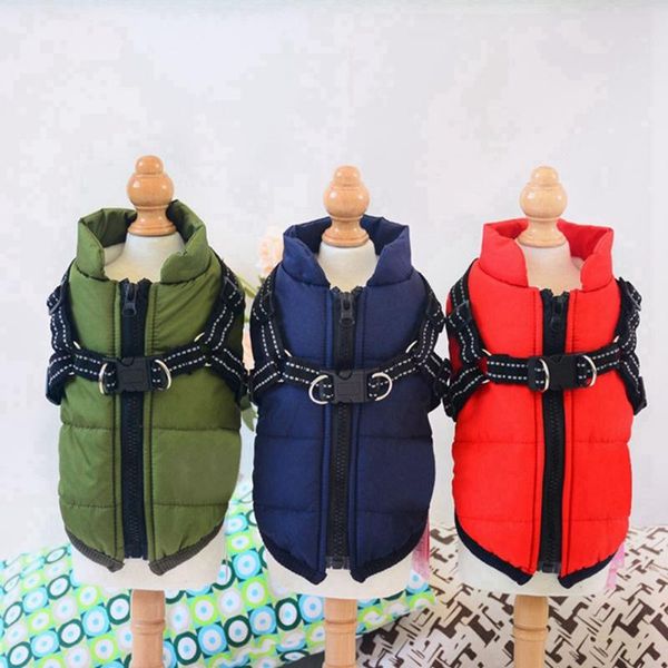 dog apparel pet clothes winter warm jacket with harness puppy outdoor walk adjustable chest strap cloth vest clothing
dog apparel pet clothes winter warm jacket with harness puppy outdoor walk adjustable chest strap cloth vest clothing