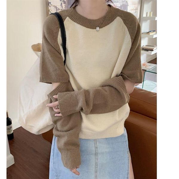 women's sweaters autumn and winter korean style strapless slim-fit color matching sweater hollow long-sleeved all-match base, White;black
women's sweaters autumn and winter korean style strapless slim-fit color matching sweater hollow long-sleeved all-match base, White;black
