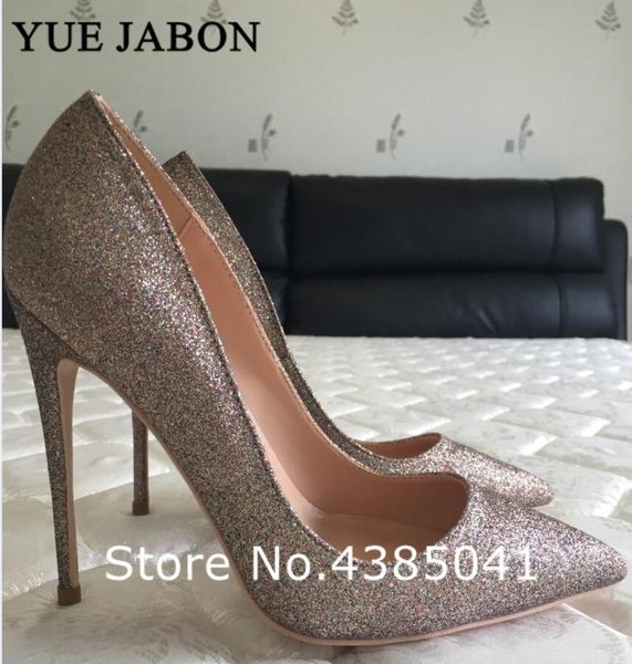 dress shoes yue jabon gold bling glitter wedding bride high heels pumps women 8//12cm pointed toe stiletto, Black
dress shoes yue jabon gold bling glitter wedding bride high heels pumps women 8//12cm pointed toe stiletto, Black
