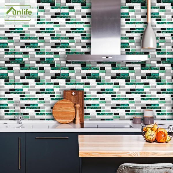 wall stickers funlife® green agate marble decorative home tile easy to clean self-adhesive waterproof kitchen 20x10cm
wall stickers funlife® green agate marble decorative home tile easy to clean self-adhesive waterproof kitchen 20x10cm