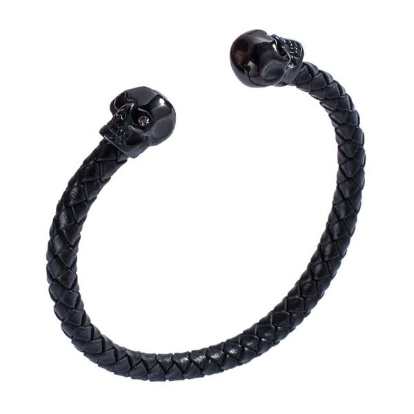 cuff braided leather men women jewelry bracelet black silver color stainless steel skull leahter bracelets punk bangles fashion me513, White
cuff braided leather men women jewelry bracelet black silver color stainless steel skull leahter bracelets punk bangles fashion me513, White