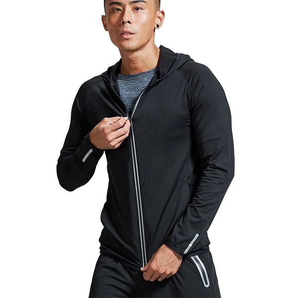 sports autumn hooded solid coat men's cardigan casual yoga running long sleeve fitness suit sportswear, Gray
sports autumn hooded solid coat men's cardigan casual yoga running long sleeve fitness suit sportswear, Gray