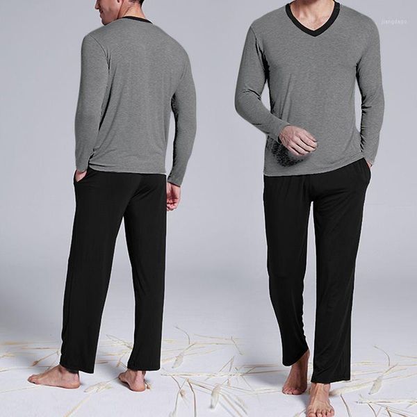men's sleepwear incerun men pajamas sets long sleeve v neck pants comfortable homewear 2021 leisure soft mens pyjamas suits s-5xl, Black;brown
men's sleepwear incerun men pajamas sets long sleeve v neck pants comfortable homewear 2021 leisure soft mens pyjamas suits s-5xl, Black;brown