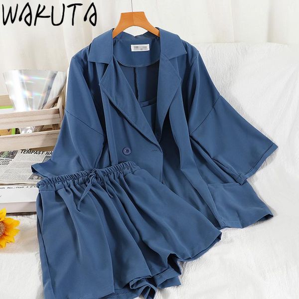 summer cardigan blazer shorts sets women elegant office 3 piece set camis and long sleeve suit lady women's tracksuits, Gray
summer cardigan blazer shorts sets women elegant office 3 piece set camis and long sleeve suit lady women's tracksuits, Gray