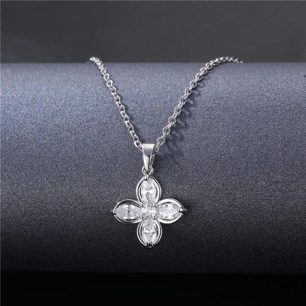 pendant necklaces brand style cross micro inlaid zircon women's hip hop clavicle female's choker wedding for women girls, Silver
pendant necklaces brand style cross micro inlaid zircon women's hip hop clavicle female's choker wedding for women girls, Silver