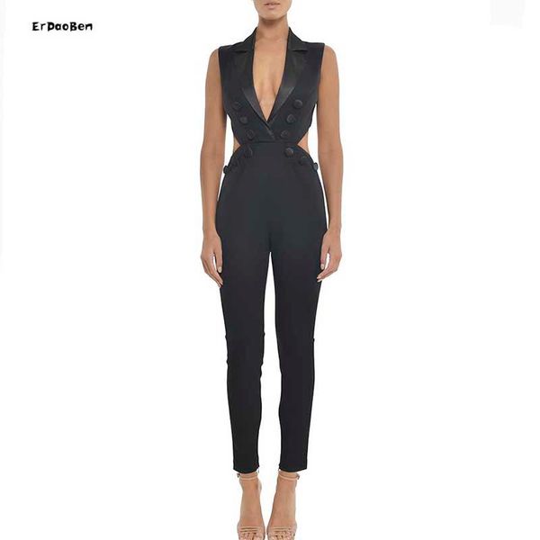 women's jumpsuits & rompers erdaoben party elegant wrap plunging v neck cloak sleeveless solid high waist maxi jumpsuit autumn women ca, Black;white
women's jumpsuits & rompers erdaoben party elegant wrap plunging v neck cloak sleeveless solid high waist maxi jumpsuit autumn women ca, Black;white