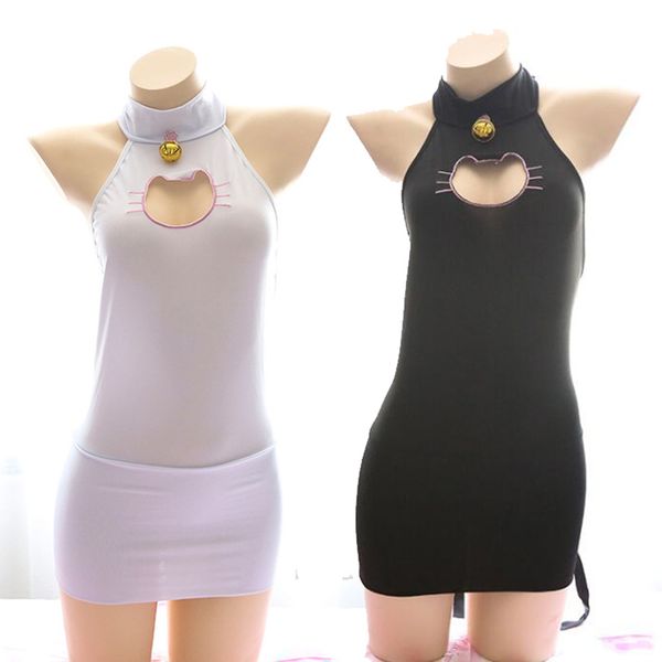 theme costume kawaii keyhole cat hollow out women lingerie set skinny dress + neko cat tail cosplay costume white & black, Black;red
theme costume kawaii keyhole cat hollow out women lingerie set skinny dress + neko cat tail cosplay costume white & black, Black;red