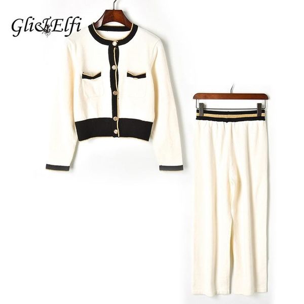 women's two piece pants knitted women sets pocket single breasted cardigan jacket 2021 autumn runway lady plaid sweater 2 pieces suits, White
women's two piece pants knitted women sets pocket single breasted cardigan jacket 2021 autumn runway lady plaid sweater 2 pieces suits, White