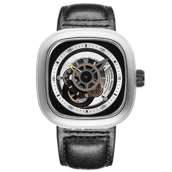 semi mechanical watch gift small batch fashion men's sports 832, Slivery;brown
semi mechanical watch gift small batch fashion men's sports 832, Slivery;brown