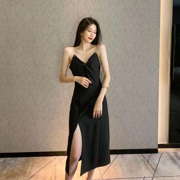 casual dresses women black v neck sleeveless backless dress mid length summer clothes vestidos de mujer, Black;gray
casual dresses women black v neck sleeveless backless dress mid length summer clothes vestidos de mujer, Black;gray