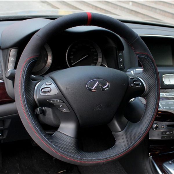 steering wheel covers diy hand-stitched suede leather car cover for infiniti q70l qx50 q60 m25l qx56 interior auto accessories
steering wheel covers diy hand-stitched suede leather car cover for infiniti q70l qx50 q60 m25l qx56 interior auto accessories