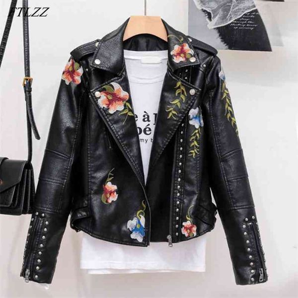 autumn floral print embroidery rivet faux soft leather jacket coat lapel collar pu motorcycle black punk short outerwea 210430, Tan;black
autumn floral print embroidery rivet faux soft leather jacket coat lapel collar pu motorcycle black punk short outerwea 210430, Tan;black