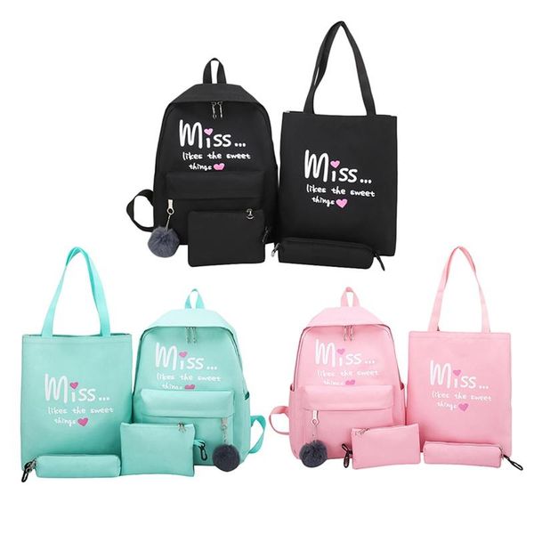backpack 4pcs/set women school backpacks schoolbag for teenagers girls student book bag
backpack 4pcs/set women school backpacks schoolbag for teenagers girls student book bag
