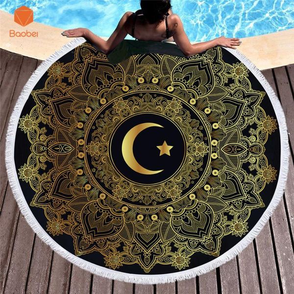 towel star moon golden soft round beach tassel yoga mat blanket printed serviette 150cm bath summer suncreen yj
towel star moon golden soft round beach tassel yoga mat blanket printed serviette 150cm bath summer suncreen yj