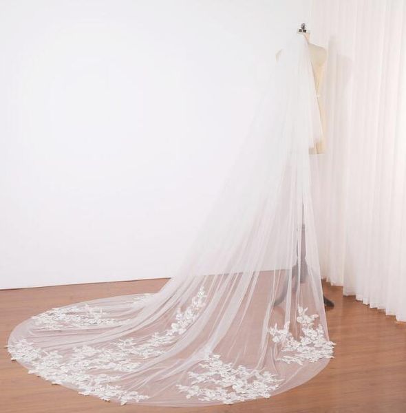 bridal veils fingertip wedding veil lace cathedral length white veil,flower custom length,elegant ivory, Black
bridal veils fingertip wedding veil lace cathedral length white veil,flower custom length,elegant ivory, Black
