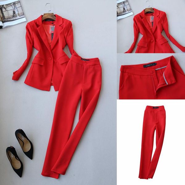 autumn fashion suit female large size ladies nine points feet pants two sets of tide ol professional spring women women's piece, White
autumn fashion suit female large size ladies nine points feet pants two sets of tide ol professional spring women women's piece, White