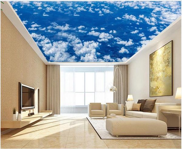 wallpapers custom po 3d wallpaper ceiling mural blue sky and white clouds scenery home decor wall murals in the living room
wallpapers custom po 3d wallpaper ceiling mural blue sky and white clouds scenery home decor wall murals in the living room