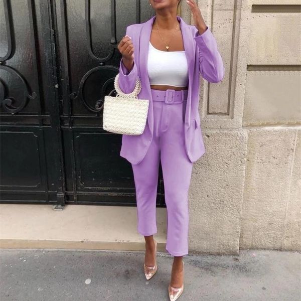 women's two piece pants classic office blazer suit set 2021 women casual commute cropped suits solid color mid length with pocket, White
women's two piece pants classic office blazer suit set 2021 women casual commute cropped suits solid color mid length with pocket, White