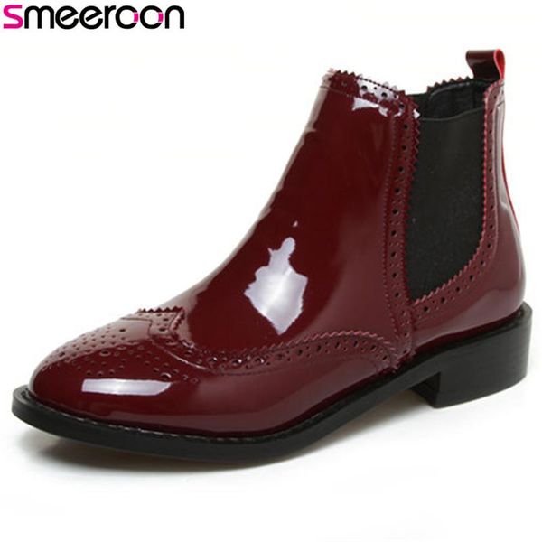 boots smeeroon women slip on med heels ankle for autumn winter round toe party shoes big size 32-43, Black
boots smeeroon women slip on med heels ankle for autumn winter round toe party shoes big size 32-43, Black