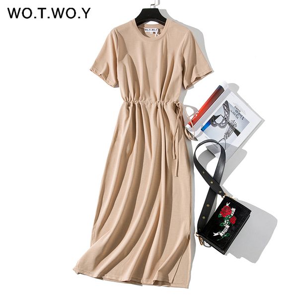 wotwoy summer casual solid dress women sashes waist cotton loose dresses women pockets mid-calf split pink dress woman 2021 new, Black;gray
wotwoy summer casual solid dress women sashes waist cotton loose dresses women pockets mid-calf split pink dress woman 2021 new, Black;gray