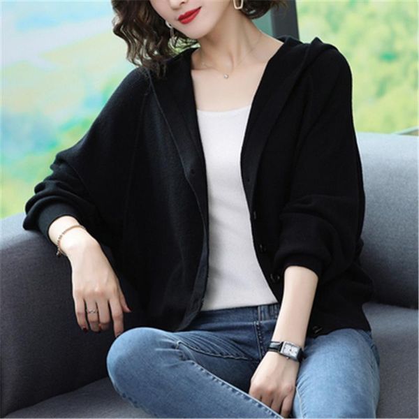 women's knits & tees 2021 autumn winter short preppy style student cardigans knitted soft female jumpers outfits hooded women cardigan, White
women's knits & tees 2021 autumn winter short preppy style student cardigans knitted soft female jumpers outfits hooded women cardigan, White
