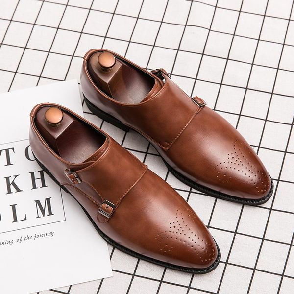 dress shoes business fashion leather bullock british style casual men comfortable luxury office 559, Black
dress shoes business fashion leather bullock british style casual men comfortable luxury office 559, Black