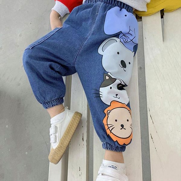 spring autumn lovely animals kids jeans elastic waist 2 6 years old boys girls denim trousers cute children pants, Blue
spring autumn lovely animals kids jeans elastic waist 2 6 years old boys girls denim trousers cute children pants, Blue