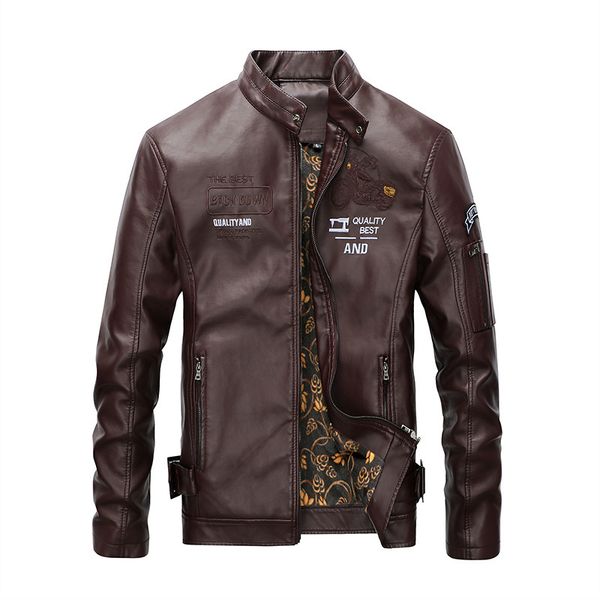 men's jackets male moto black fleece men autumn winter faux leather vintage motorcycle warm fashionable biker clothes coat dz9z, Black;brown
men's jackets male moto black fleece men autumn winter faux leather vintage motorcycle warm fashionable biker clothes coat dz9z, Black;brown
