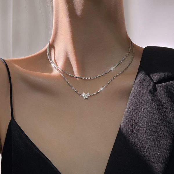 chokers fashion sparkling butterfly clavicle chain choker necklace for women fine jewelry wedding party birthday gift, Golden;silver
chokers fashion sparkling butterfly clavicle chain choker necklace for women fine jewelry wedding party birthday gift, Golden;silver