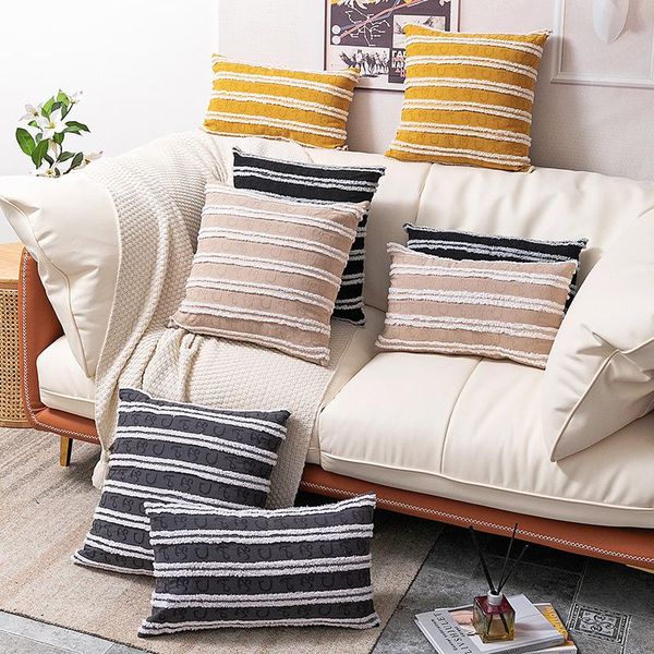cushion/decorative pillow nordic jacquard cushion cover cotton linen stripe black grey decorative cushions for sofa living room home decor
cushion/decorative pillow nordic jacquard cushion cover cotton linen stripe black grey decorative cushions for sofa living room home decor