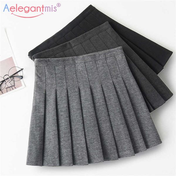 aelegantmis autumn winter sweet pleated skirt women high waist mini a-line sailor harajuku school girls uniforms 210607, Black
aelegantmis autumn winter sweet pleated skirt women high waist mini a-line sailor harajuku school girls uniforms 210607, Black