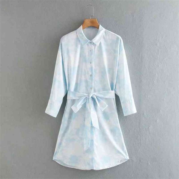 summer women vintage shirts dress long sleeve tie dye print mini es female elegant fashion street vestidos 210513, Black;gray
summer women vintage shirts dress long sleeve tie dye print mini es female elegant fashion street vestidos 210513, Black;gray