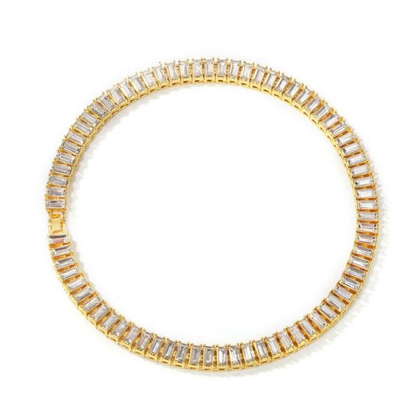 hip hop out baguette rhinestone fashion gold single-row chain bracelet rapper jewelry link,, Black
hip hop out baguette rhinestone fashion gold single-row chain bracelet rapper jewelry link,, Black